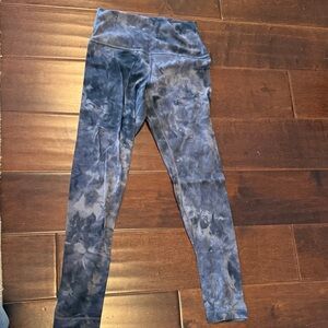 lululemon athletica gray Tie-Dye Leggings